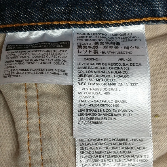 Levi's 505 Men's Relaxed Straight Jeans Size 40X30 - Picture 8 of 10